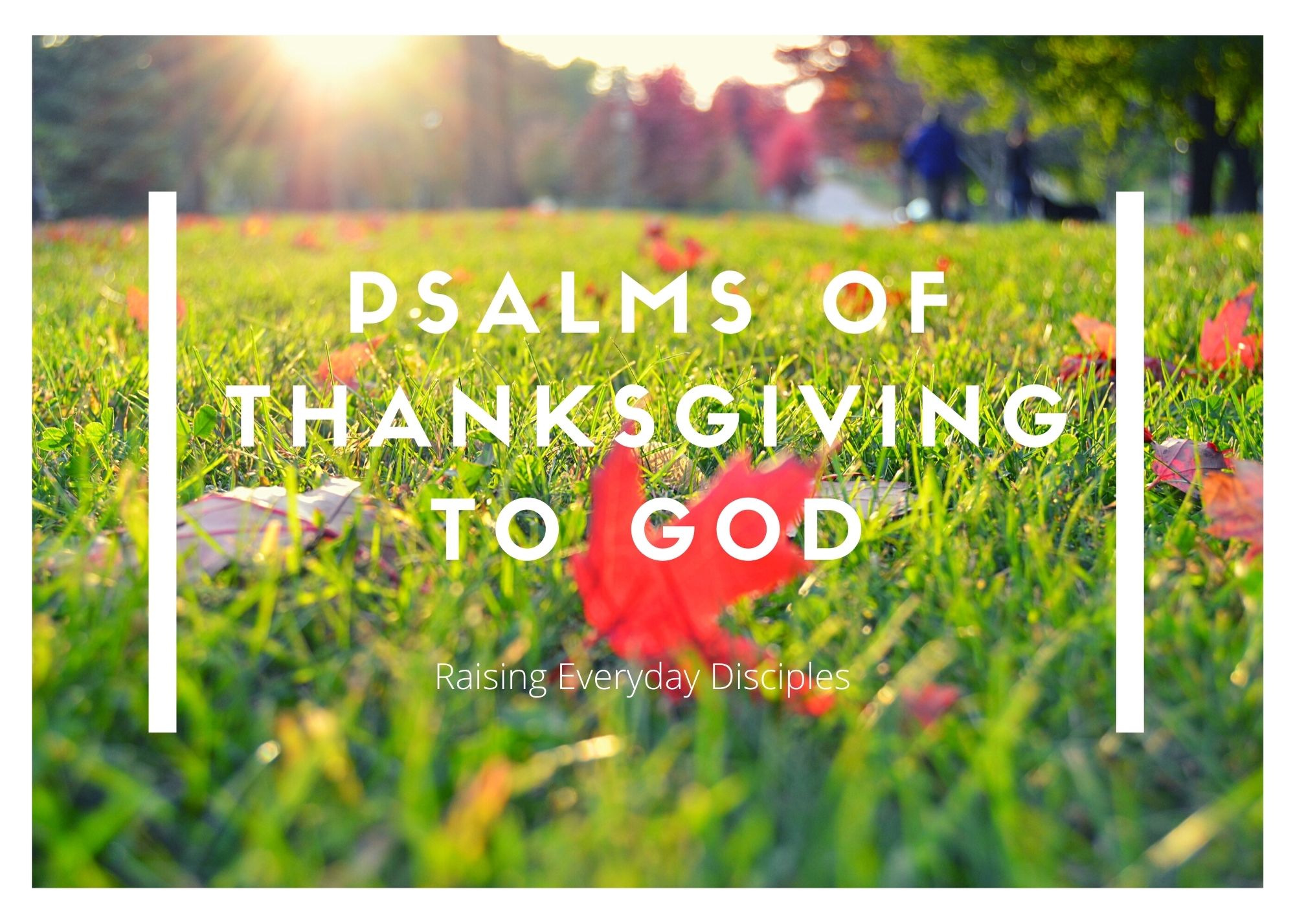 Psalms Of Thanksgiving To God - Raising Everyday Disciples